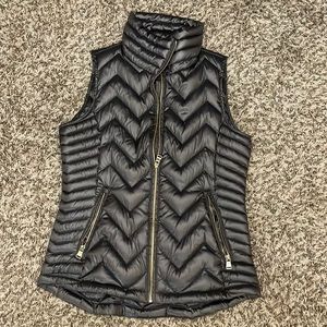 Metallic gray down puffer vest - Calvin Klein